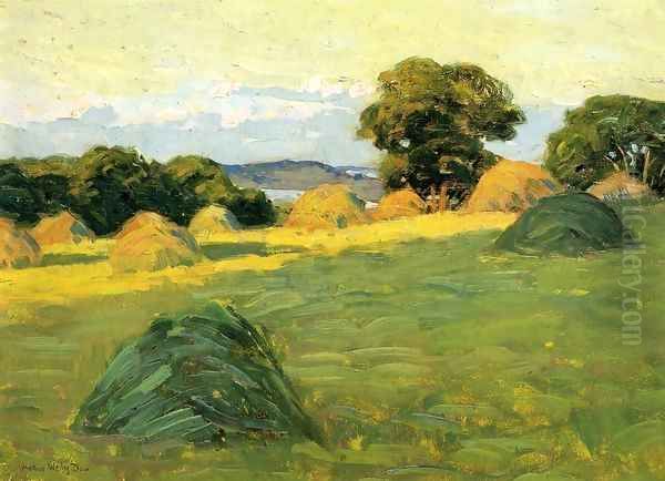 The Hill Field 1908 1910 Oil Painting by Arthur Wesley Dow