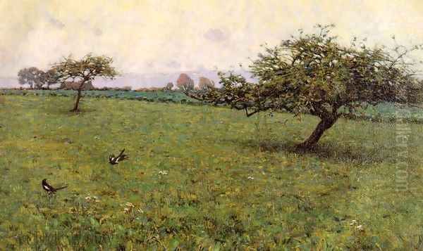 A Field Kerlaouen 1887 Oil Painting by Arthur Wesley Dow