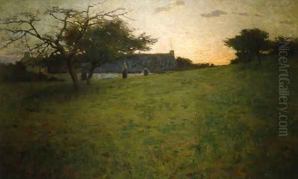 At Evening 1888 Oil Painting by Arthur Wesley Dow