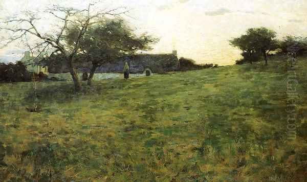 Au Soir 1889 Oil Painting by Arthur Wesley Dow