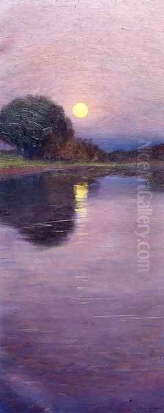 Moonrise 1916 Oil Painting by Arthur Wesley Dow