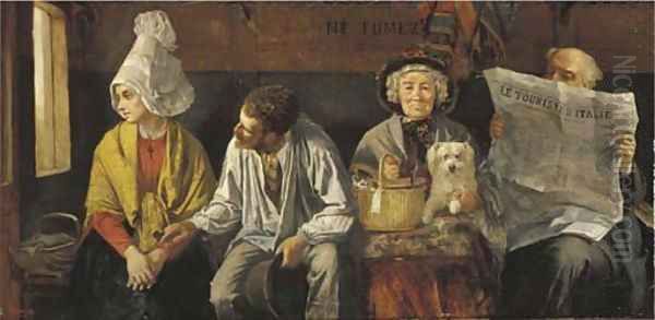 The third class carriage Oil Painting by Robert Dowling