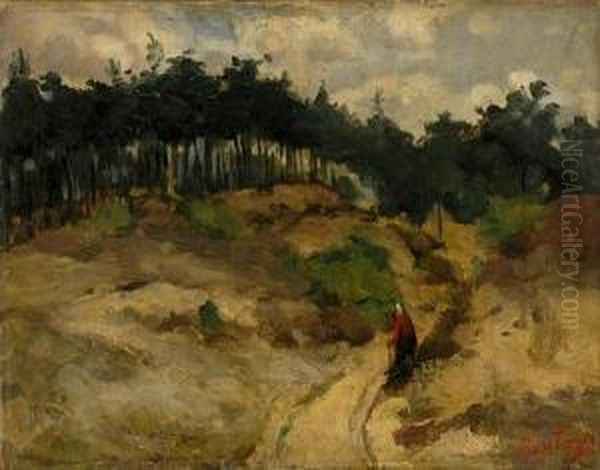 Chemin Dans Les Dunes Oil Painting by Pericles Pantazis