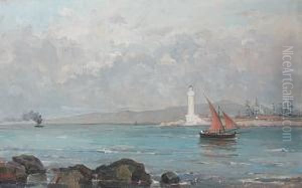 Le Phare De Marseille Oil Painting by Pericles Pantazis