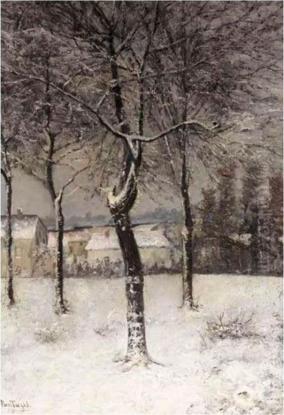 Hiver (effet De Neige) Oil Painting by Pericles Pantazis