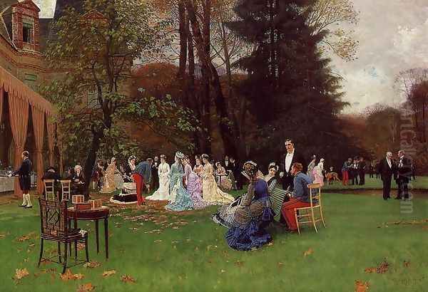 Les Noces, Fontainbleau Oil Painting by Charles Edouard Edmond Delort