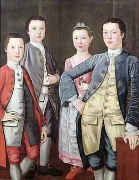 The Rapalje Children Oil Painting by John Durand