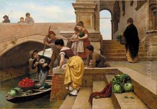 The Young Merchant Oil Painting by Antonio Paoletti