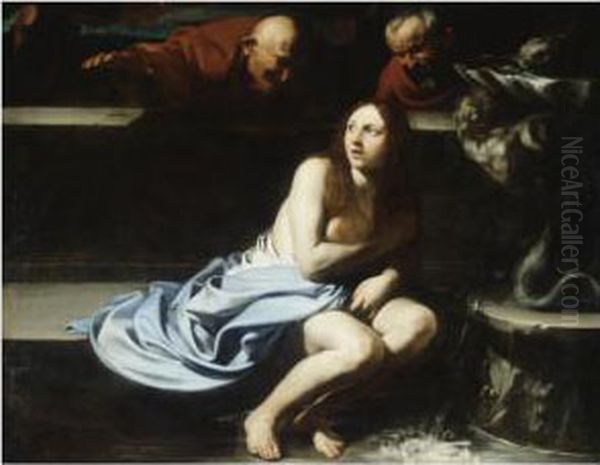 Susanna And The Elders Oil Painting by Pietro Paolini