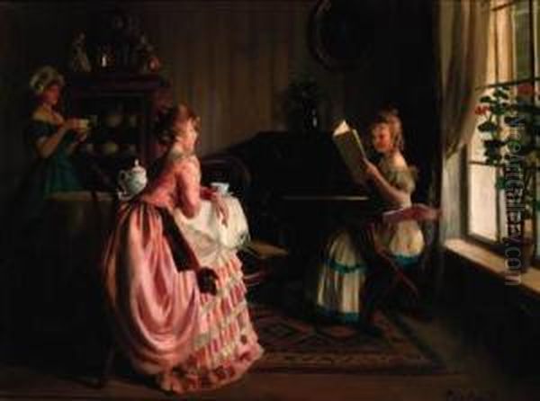 The Recital Oil Painting by Emil Pap