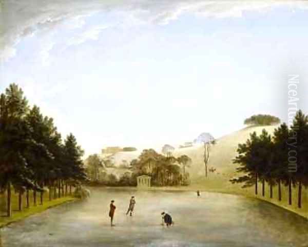 Upton House from the South Oil Painting by Anthony Devis