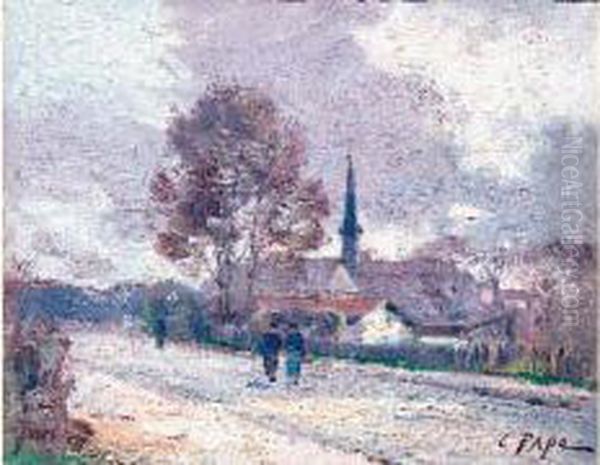 Chemin De Fleury A Meudon Oil Painting by Jean Constant Pape