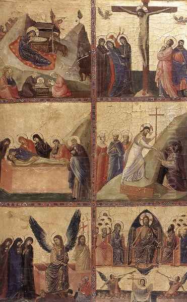 Stories of the Life of Christ c. 1305 Oil Painting by Giovanni Da Rimini