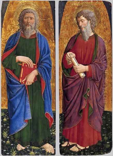 St Philip; St Paul Oil Painting by Giovanni Da Rimini