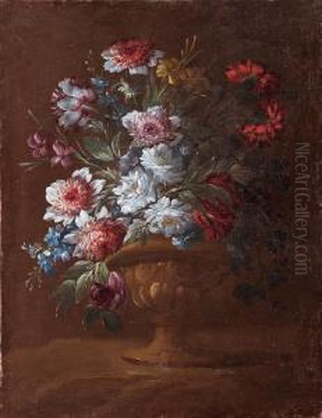 Vaso Di Fiori Oil Painting by Luis Paret Y Alczar