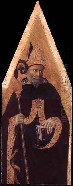 St Augustin Oil Painting by Pietro di Giovanni D`Ambrogio