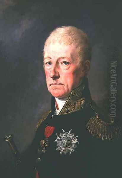 Count Wenzei Anton von Kaunitz Oil Painting by Francois Dumont