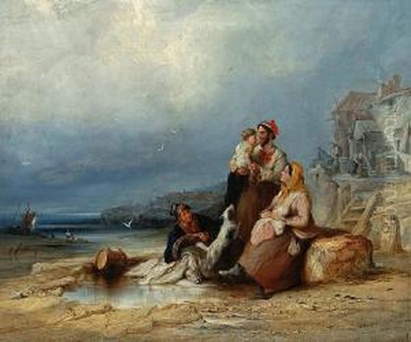 The Fisherman's Return Oil Painting by Henry Perlee Parker