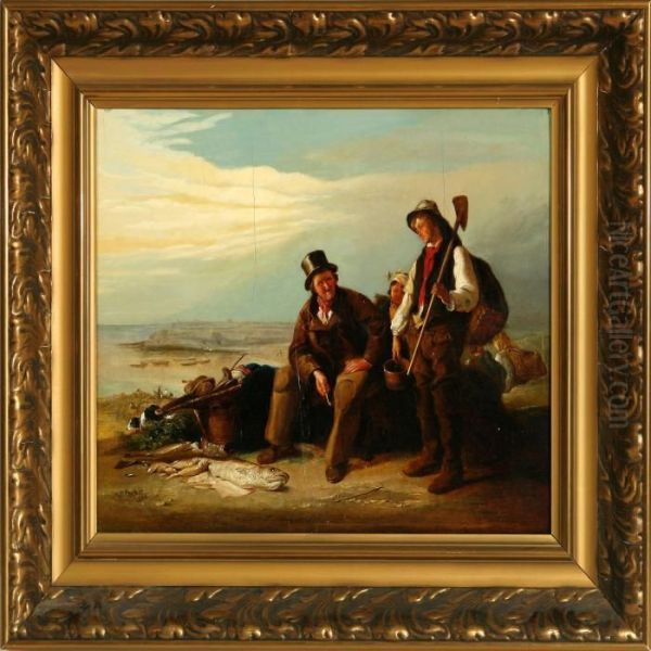 The Catch Of The Day Oil Painting by Henry Perlee Parker