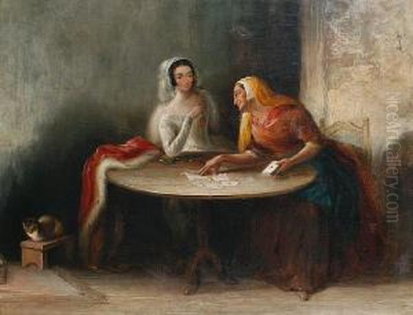 The Fortune Teller Oil Painting by Henry Perlee Parker