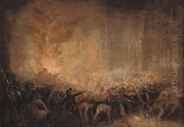 The Porteous Mob Oil Painting by Henry Perlee Parker