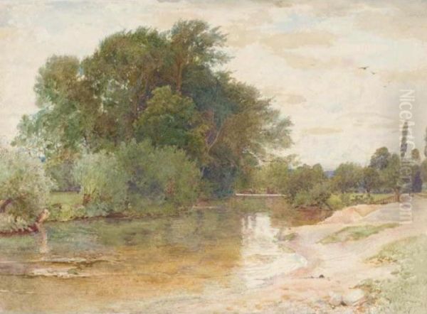 The River Bend Oil Painting by John Parker