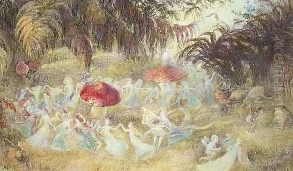 The Fairies' Dance Oil Painting by Richard Doyle