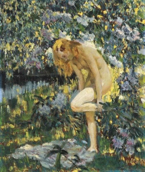 The Bather Oil Painting by Lawton Silas Parker