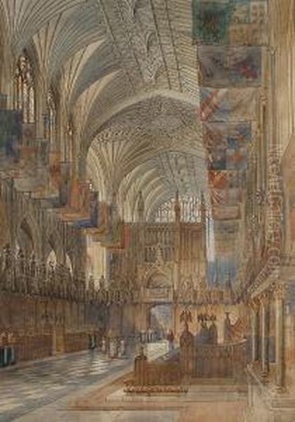 St.george's Chapel, Windsor Oil Painting by Alfred Edward Parkman