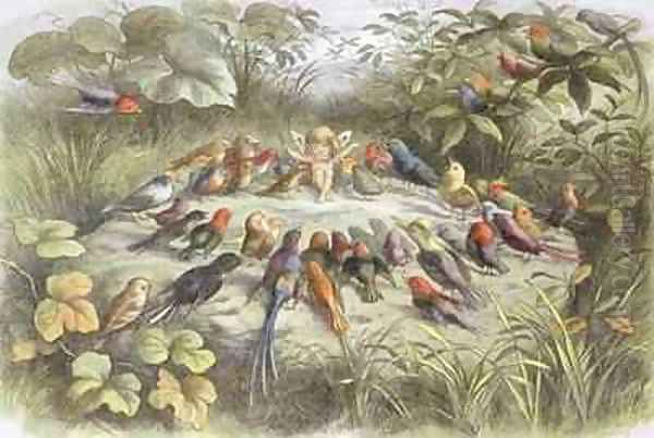 A Rehearsal in Fairy Land Oil Painting by Richard Doyle