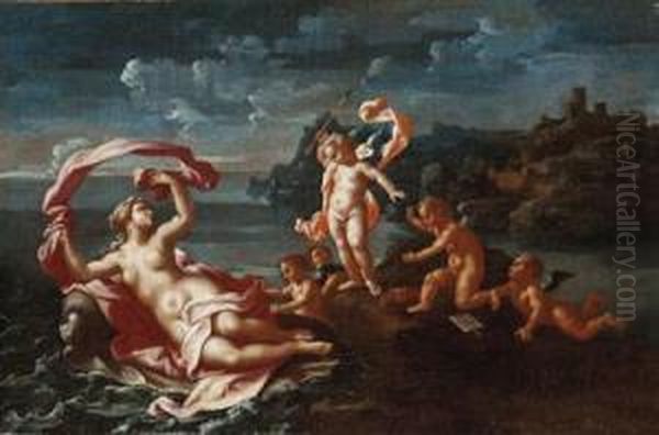 The Triumph Of Venus Oil Painting by Michele Da Parma (see Rocca)