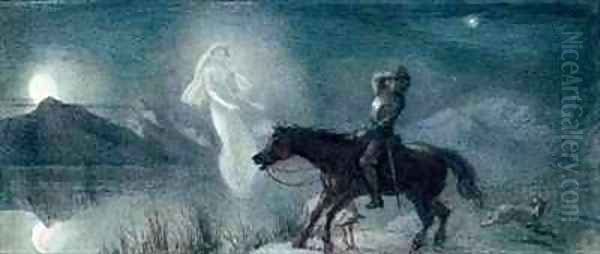 The Knight and the Spectre 2 Oil Painting by Richard Doyle