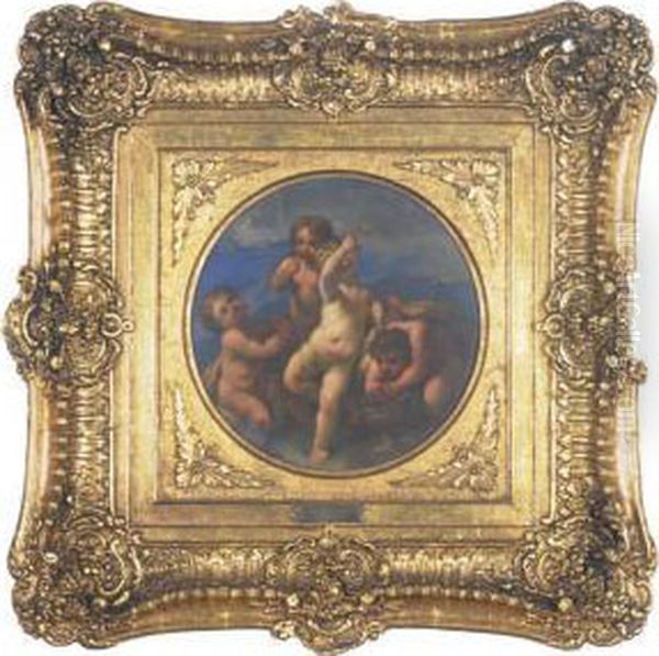 An Allegory Of Earth Oil Painting by Michele Da Parma (see Rocca)