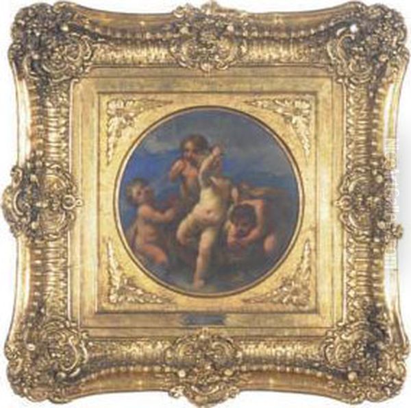 An Allegory Of Earth; And A Companion Painting Of An Allegory Ofair Oil Painting by Michele Da Parma (see Rocca)