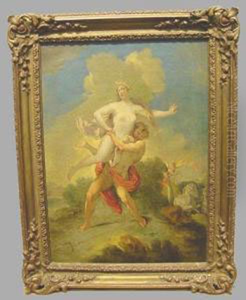 Rape Of Persephone Oil Painting by Michele Da Parma (see Rocca)