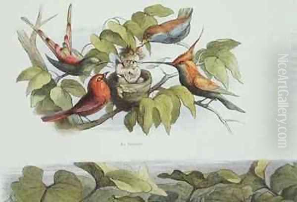 An Intruder Oil Painting by Richard Doyle