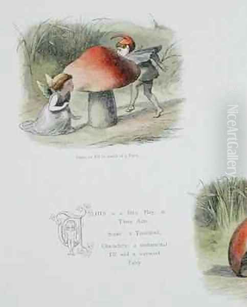 An Elf in Search of a Fairy Oil Painting by Richard Doyle