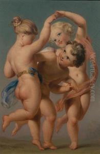 Three Putti Oil Painting by Edmund Thomas Parris