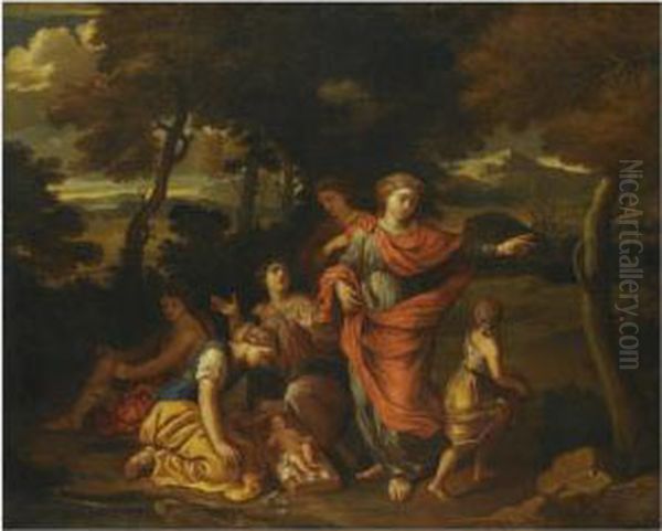 The Finding Of Moses Oil Painting by Joseph Parrocel