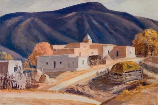 Title: Chimayo Oil Painting by Sheldon Parsons