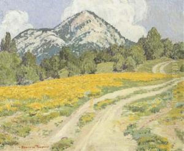 Field Of Yellow Oil Painting by Sheldon Parsons