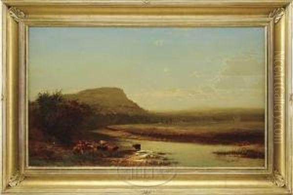 On Thehudson Oil Painting by Arthur Parton