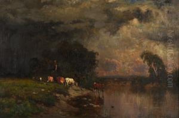 Coming Storm Oil Painting by Arthur Parton