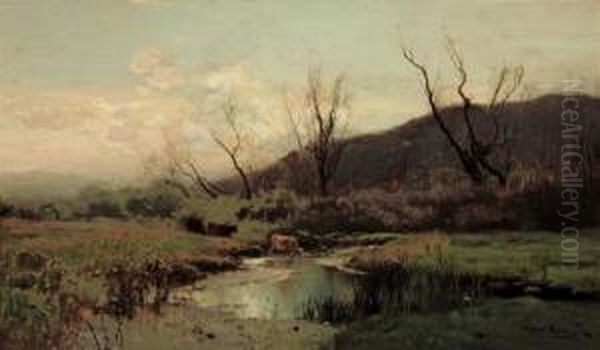 Arkville Meadows Oil Painting by Arthur Parton