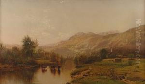 Scene On The Delaware Oil Painting by Arthur Parton