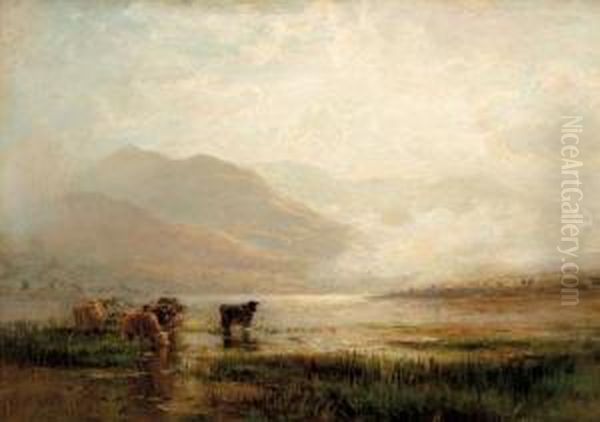 Morning Mist Oil Painting by Arthur Parton