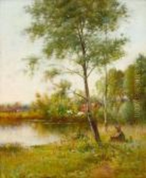 Summer Days Oil Painting by Ernest Parton