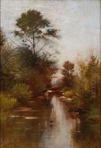 Creek In Autumn Oil Painting by Ernest Parton