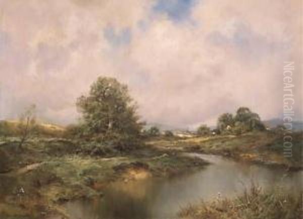 Landscape Oil Painting by Ernest Parton