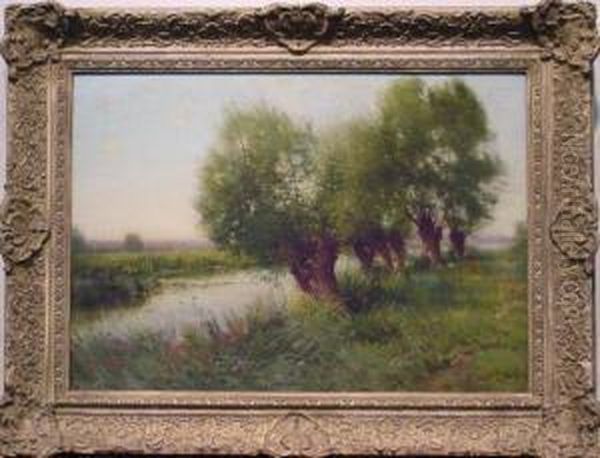 Spring Flowers Oil Painting by Ernest Parton